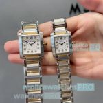 High Quality Copy Cartier Tank Francaise Watches Two Tone Case